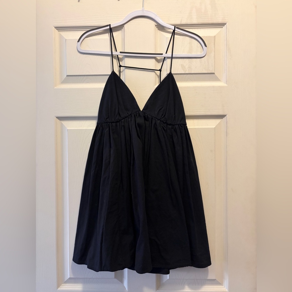 Reformation Black Amara mini dress Size small
